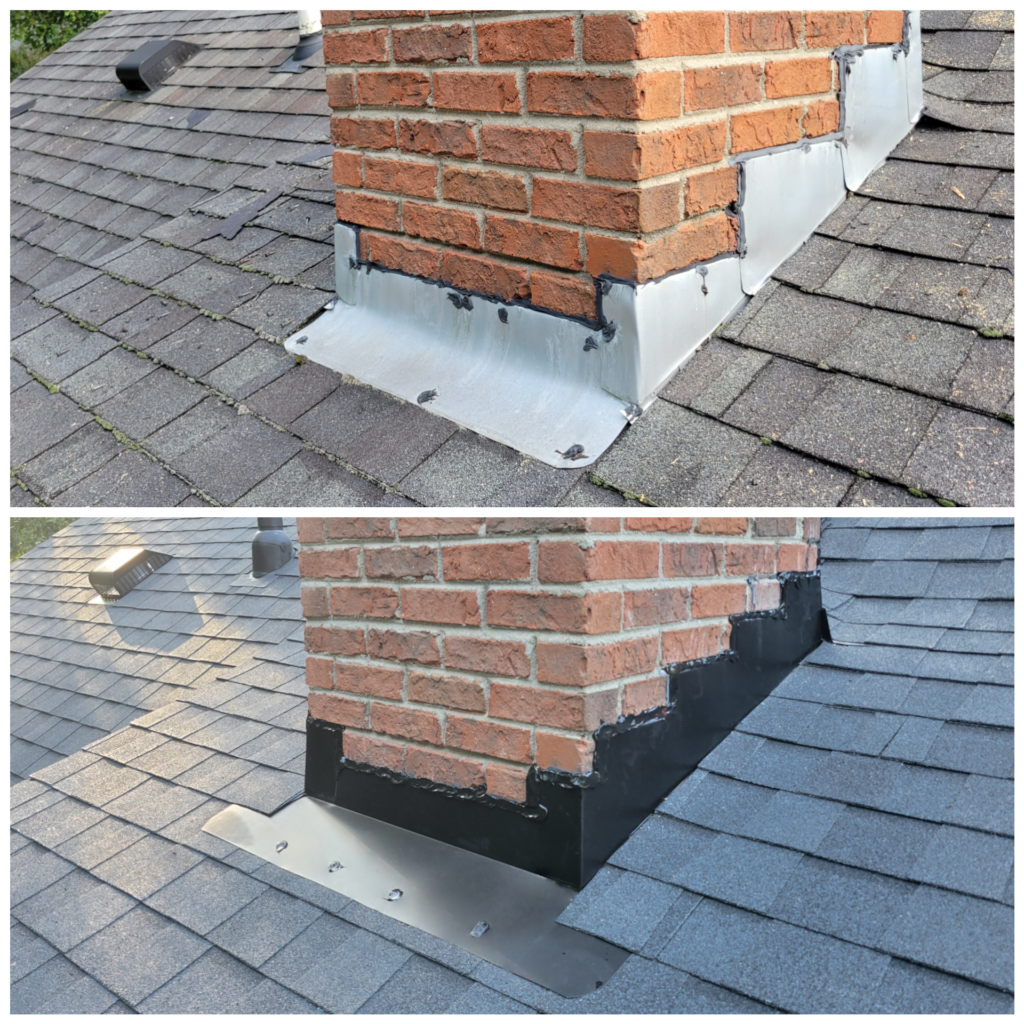 roofing around chimney