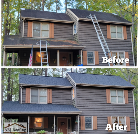 roofing before and after photos